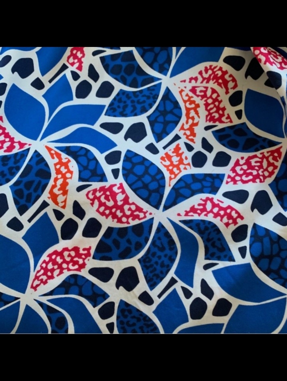 Diane Von Furstenberg Blue Floral Print Mini Dress - Picture 3 of 8